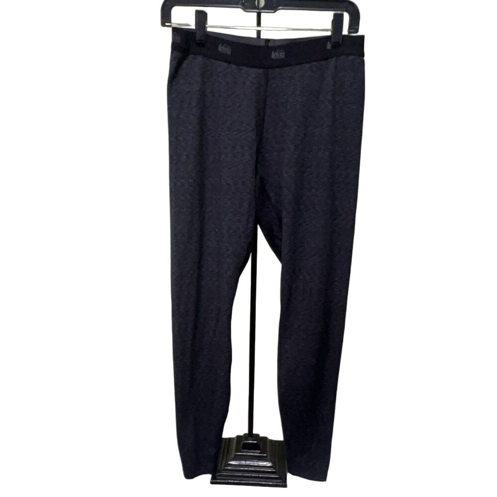 REI Co-op Women's Base Layer Leggings Medium Charcoal Grey Stretch Hiking Ski